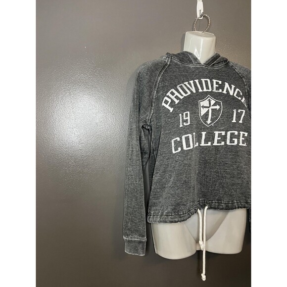 Providence College Sweatshirt Hoodie Womens Small Gray Blue 84 Drawstring - Picture 2 of 6